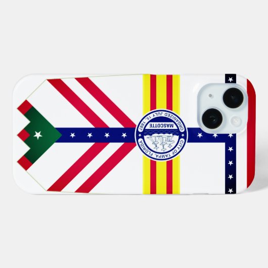 Flag of Tampa, Florida Case-Mate iPhone Case (Achterkant (horizontaal))