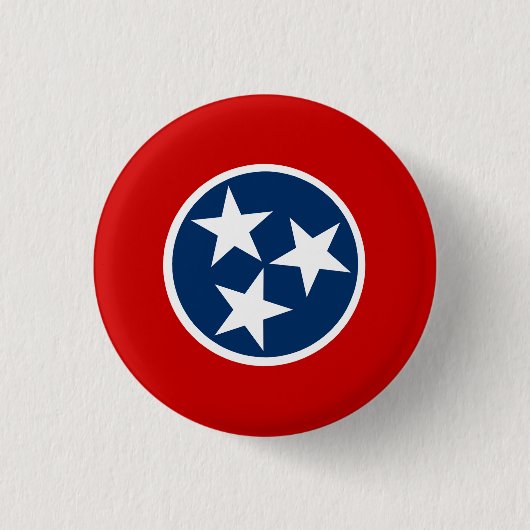 Flag of Tennessee Ronde Button 3,2 Cm (Voorkant)