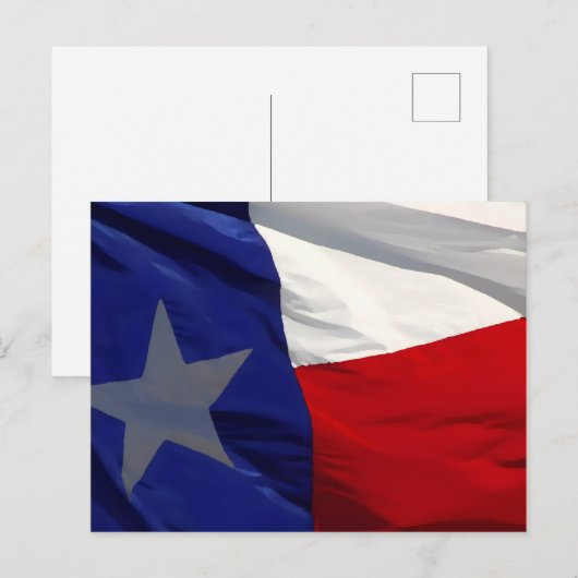 Flag of Texas Pop Art Briefkaart (Voorkant / Achterkant)