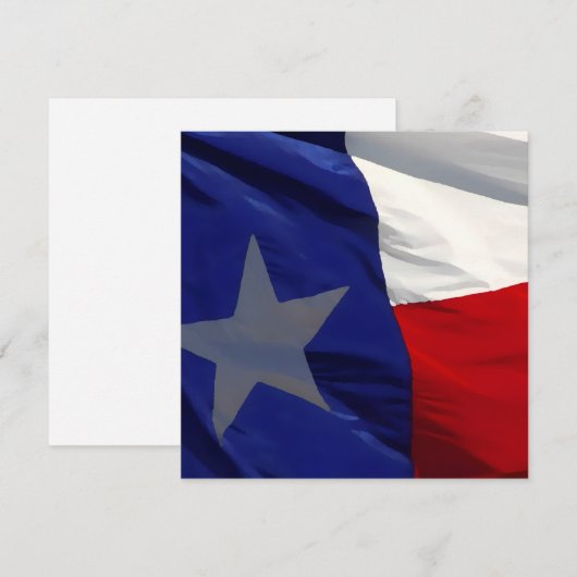 Flag of Texas Pop Art Feestdagenkaart (Voorkant / Achterkant)