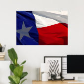 Flag of Texas Pop Art Poster (Thuiskantoor)