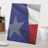 Flag of Texas Pop Art Reclamebord Met Voetstuk (Insitu)