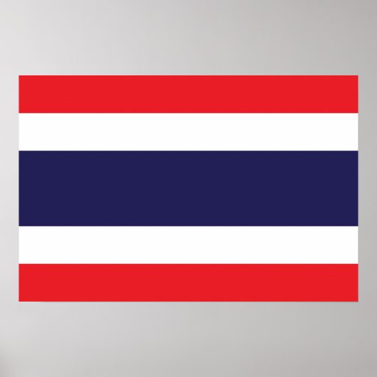 Flag of Thailand Poster (Voorkant)