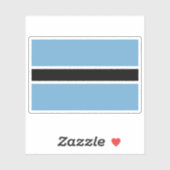 Flag of the Batswana people, Rep. of South Africa Sticker (Vel)