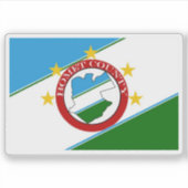 Flag of the Bomet County, Republic of Kenya Sticker (Voorkant)