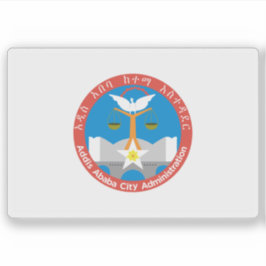 Flag of the city of Addis Ababa, Ethiopia Sticker
