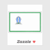 Flag of the city of Arusha, Tanzania Sticker (Vel)