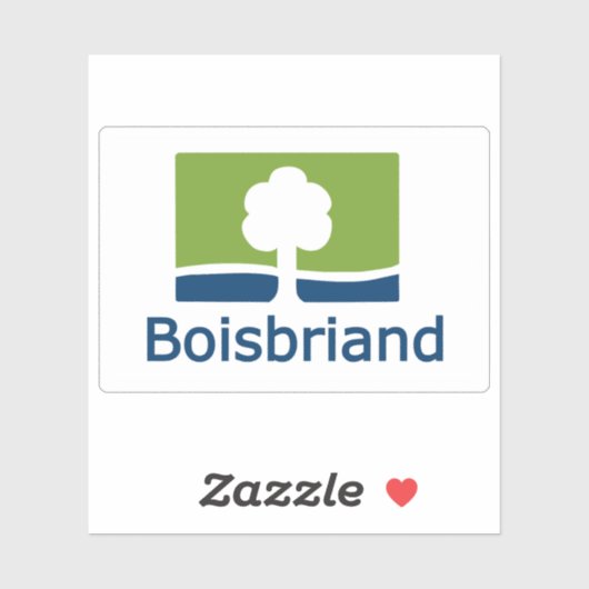 Flag of the city of Boisbriand, Quebec, Canada Sticker (Vel)