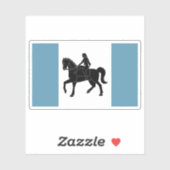 Flag of the city of Coventry, England Sticker (Vel)