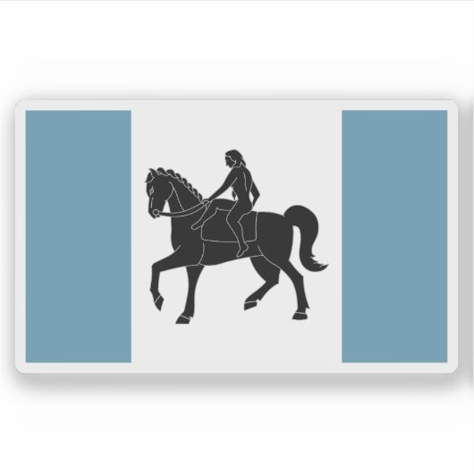 Flag of the city of Coventry, England Sticker (Voorkant)