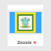Flag of the city of Dar es Salaam, Tanzania Sticker (Vel)