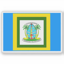 Flag of the city of Dar es Salaam, Tanzania Sticker