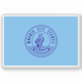 Flag of the city of Mwanza (Rock City), Tanzania Sticker