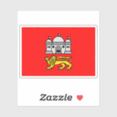 Flag of the city of Norwich, England Sticker (Vel)