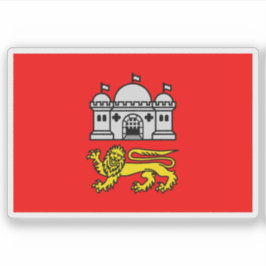 Flag of the city of Norwich, England Sticker