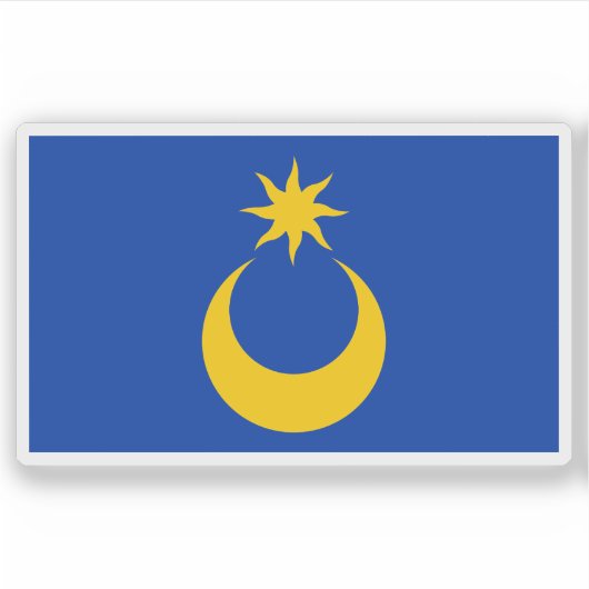 Flag of the city of Portsmouth, England Sticker (Voorkant)
