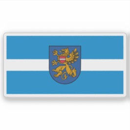 Flag of the city of Rēzekne, Latvia Sticker