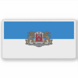 Flag of the city of Riga, Latvia Sticker