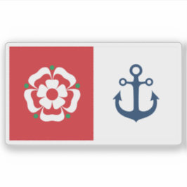 Flag of the city of Southampton, England Sticker