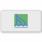 Flag of the city of Trois-Rivières, Quebec, Canada Sticker (Voorkant)