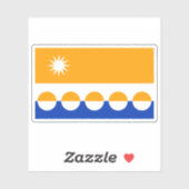 Flag of the county of Banffshire, Scotland Sticker (Vel)