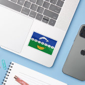 Flag of the county of Berwickshire, Scotland Sticker (Laptop met iPhone)