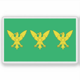 Flag of the county of Caernarfonshire, Wales Sticker