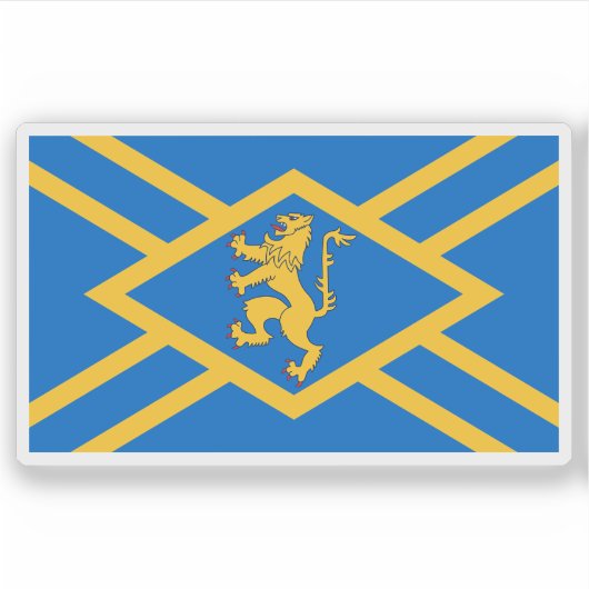 Flag of the county of East Lothian, Scotland Sticker (Voorkant)