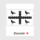 Flag of the county of Flintshire, Wales Sticker (Vel)