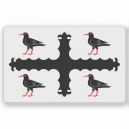 Flag of the county of Flintshire, Wales Sticker