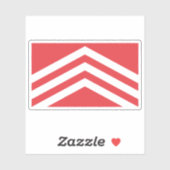 Flag of the county of Glamorgan, Wales Sticker (Vel)