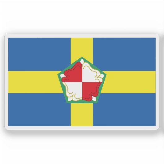 Flag of the county of Pembrokeshire, Wales Sticker (Voorkant)