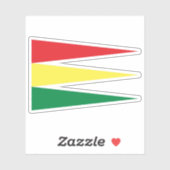 Flag of The Ethiopian Empire (1881-1889), Ethiopia Sticker (Vel)