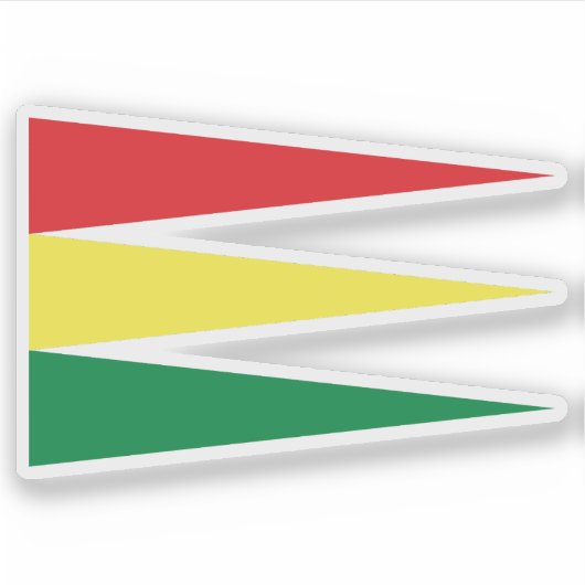 Flag of The Ethiopian Empire (1881-1889), Ethiopia Sticker (Voorkant)
