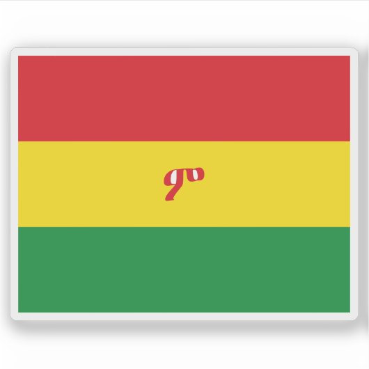 Flag of The Ethiopian Empire (1897-1914), Ethiopia Sticker (Voorkant)