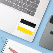 Flag of the Garifuna People Sticker (Laptop met iPhone)