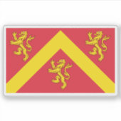 Flag of the island of Anglesey, Wales Sticker (Voorkant)