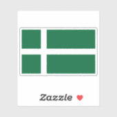 Flag of the island of Barra, Scotland Sticker (Vel)
