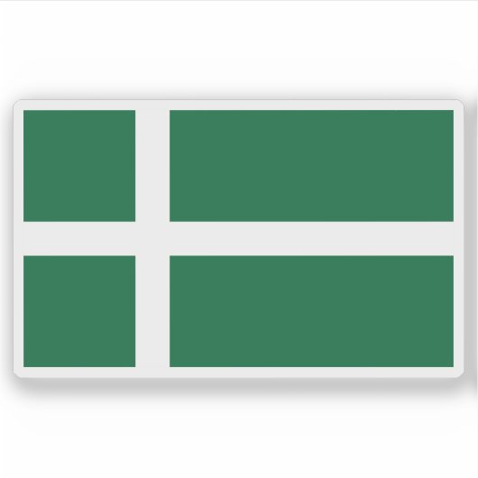 Flag of the island of Barra, Scotland Sticker (Voorkant)
