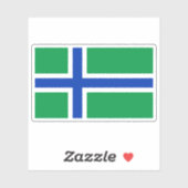 Flag of the island of South Uist, Scotland Sticker (Vel)