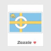 Flag of the Isle of Skye, Scotland Sticker (Vel)