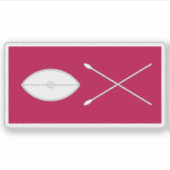 Flag of the Kingdom of Buganda (1891-1892), Uganda Sticker (Voorkant)