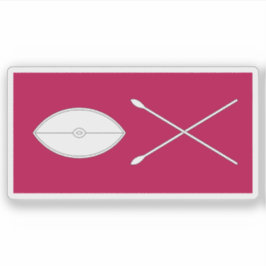 Flag of the Kingdom of Buganda (1891-1892), Uganda Sticker