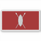 Flag of the Kingdom of Buganda (1892), Uganda Sticker (Voorkant)