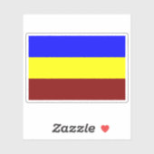 Flag of the Kingdom of Busoga, Uganda Sticker (Vel)