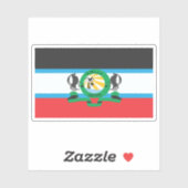 Flag of the Kwale County, the Republic of Kenya Sticker (Vel)
