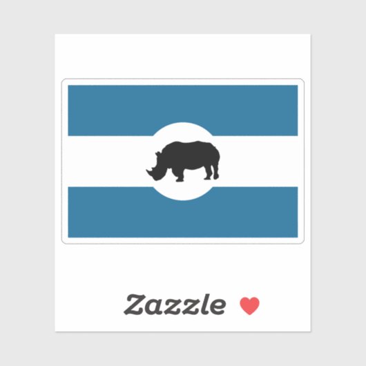 Flag of the Lango people, Uganda Sticker (Vel)