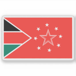 Flag of the Mandera County, the Republic of Kenya Sticker