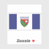 Flag of the Northwest Territories province, Canada Sticker (Vel)