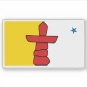 Flag of the Nunavut province, Canada Sticker (Voorkant)